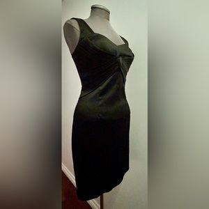 Calvin Klein Black Satin Cocktail Dress